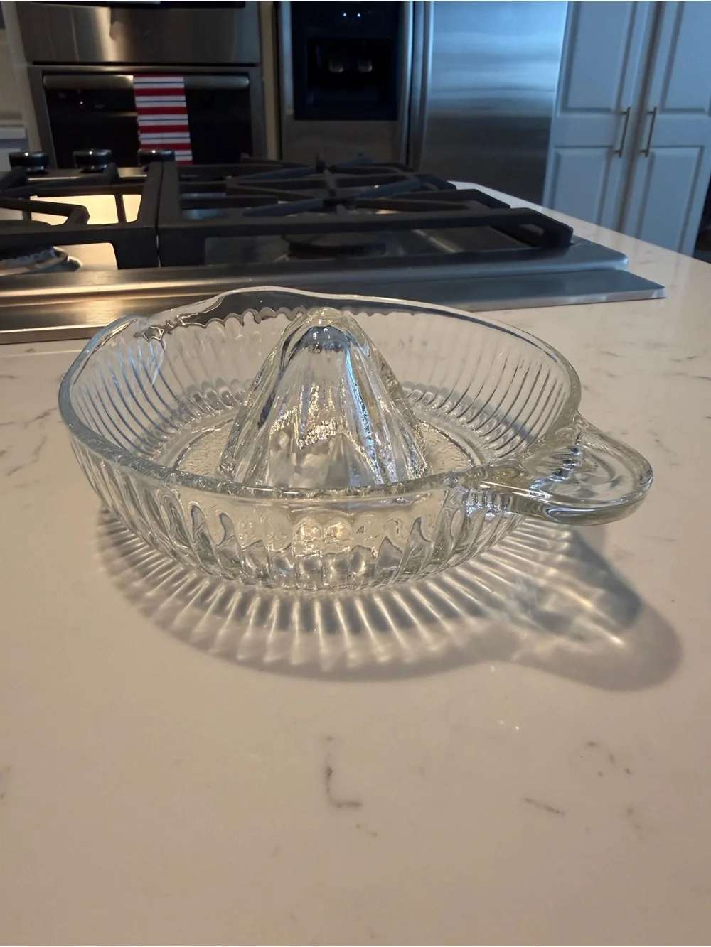 Clear Glass Lemon Juicer Reamer vintage clear
